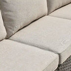 OVIOS Patio Furniture Deep Seat Wicker 9-piece Set