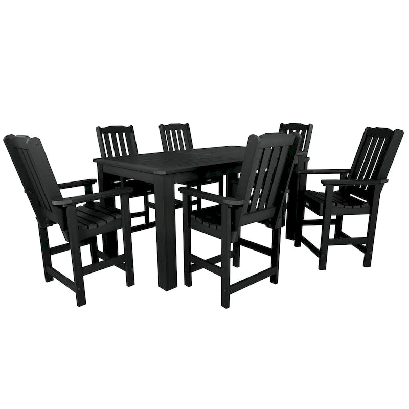 Lehigh 7-Piece Outdoor Dining Set - 42 x 72 Table, Counter-height