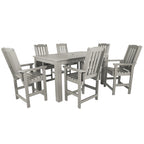 Lehigh 7-Piece Outdoor Dining Set - 42 x 72 Table, Counter-height