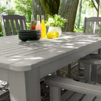 Lehigh 7-Piece Outdoor Dining Set - 42 x 72 Table, Counter-height