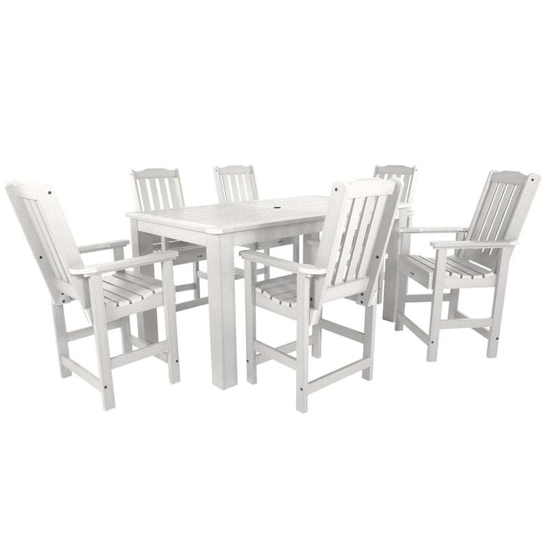 Lehigh 7-Piece Outdoor Dining Set - 42 x 72 Table, Counter-height