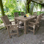 Lehigh 7-Piece Outdoor Dining Set - 42 x 72 Table, Counter-height
