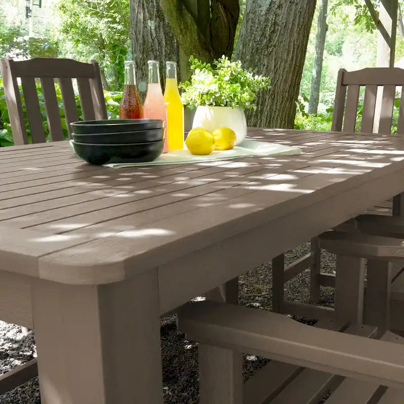 Lehigh 7-Piece Outdoor Dining Set - 42 x 72 Table, Counter-height