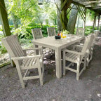 Lehigh 7-Piece Outdoor Dining Set - 42 x 72 Table, Counter-height