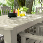 Lehigh 7-Piece Outdoor Dining Set - 42 x 72 Table, Counter-height