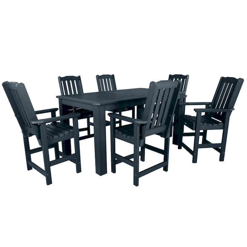 Lehigh 7-Piece Outdoor Dining Set - 42 x 72 Table, Counter-height