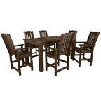 Lehigh 7-Piece Outdoor Dining Set - 42 x 72 Table, Counter-height