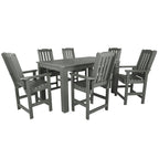 Lehigh 7-Piece Outdoor Dining Set - 42 x 72 Table, Counter-height