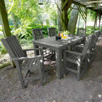 Lehigh 7-Piece Outdoor Dining Set - 42 x 72 Table, Counter-height