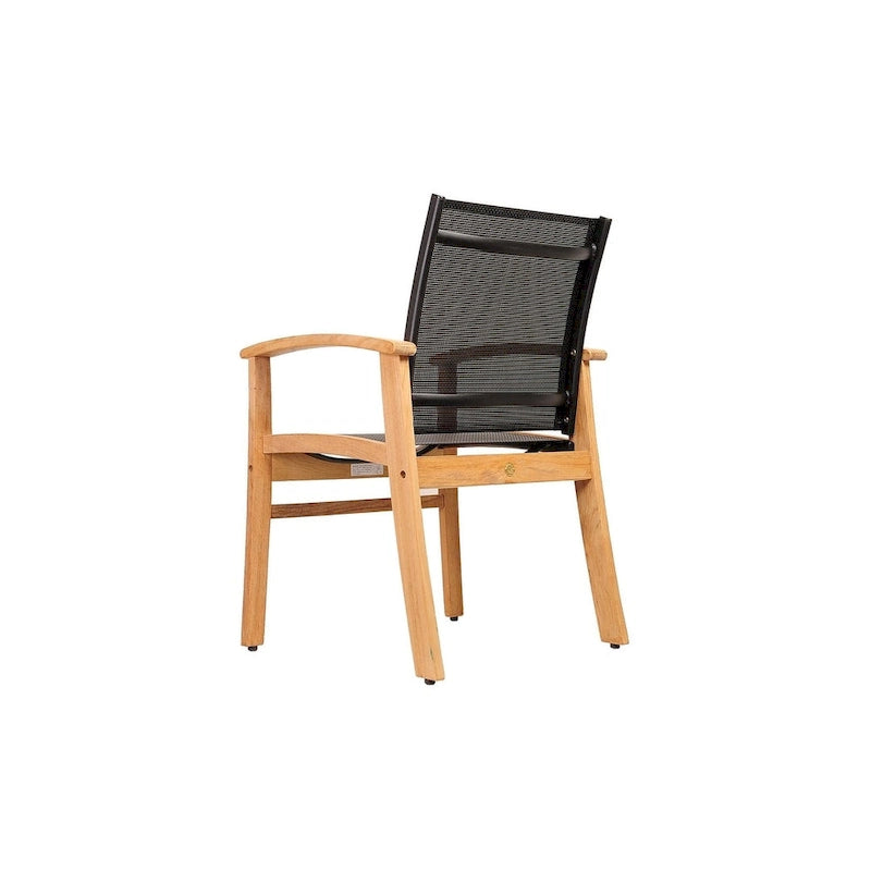 Amazonia Teak 9pc Outdoor Patio Luna Wood Dining Set - 9 Piece