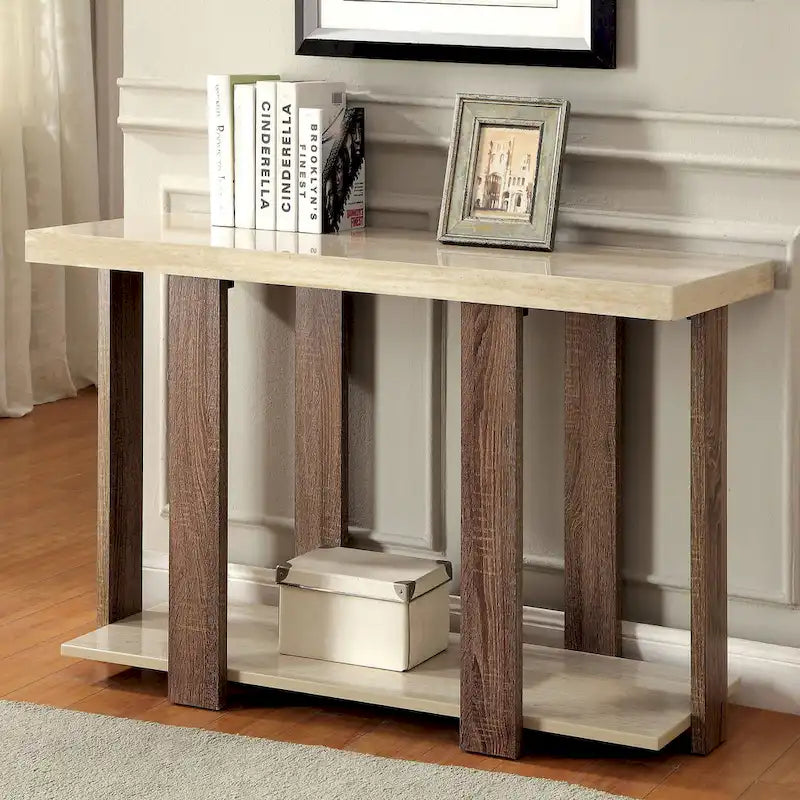 Pavy Modern 48-inch Wood 1-Shelf Sofa Table by