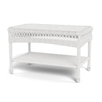 Portside Outdoor Wicker Coffee Table with Shelf