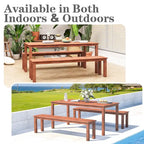 EROMMY Patio Dining Set, Premium Outdoor Rectangle Furniture for Backyard, Porch, Lawn and Garden