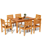 EROMMY Patio Dining Set, Premium Outdoor Rectangle Furniture for Backyard, Porch, Lawn and Garden