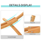 Outsunny 11' Wooden Hammock Stand Universal Garden Picnic Camp Accessories, 484lbs