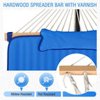 VEIKOUS 12 ft. Quilted Camping Portable Hammock with Stand and Detachable Pillow for 2-Person