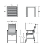 Weatherly Counter Height 5-piece Outdoor Dining Set