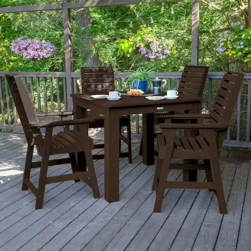 Weatherly Counter Height 5-piece Outdoor Dining Set