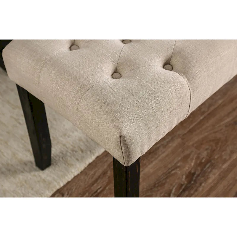 Chalwa Rustic Tufted 48-inch Dining Bench