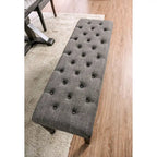Chalwa Rustic Tufted 48-inch Dining Bench