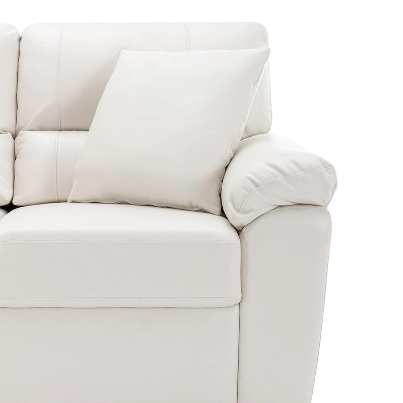 Upholstered Loveseats for Living Room,Two-Seater Sofa Faux Leather