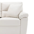 Upholstered Loveseats for Living Room,Two-Seater Sofa Faux Leather