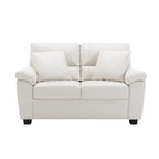 Upholstered Loveseats for Living Room,Two-Seater Sofa Faux Leather