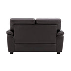 Upholstered Loveseats for Living Room,Two-Seater Sofa Faux Leather