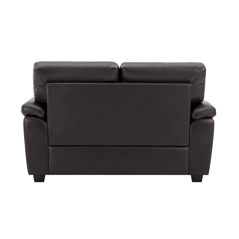 Upholstered Loveseats for Living Room,Two-Seater Sofa Faux Leather