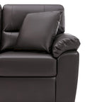 Upholstered Loveseats for Living Room,Two-Seater Sofa Faux Leather