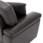 Upholstered Loveseats for Living Room,Two-Seater Sofa Faux Leather