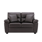 Upholstered Loveseats for Living Room,Two-Seater Sofa Faux Leather