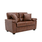 Upholstered Loveseats for Living Room,Two-Seater Sofa Faux Leather