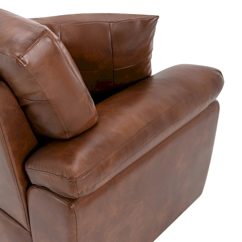 Upholstered Loveseats for Living Room,Two-Seater Sofa Faux Leather