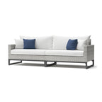 Milo Gray 6 Piece Sunbrella Outdoor Patio Sectional with Table