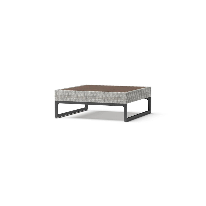 Milo Gray 6 Piece Sunbrella Outdoor Patio Sectional with Table