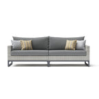 Milo Gray 6 Piece Sunbrella Outdoor Patio Sectional with Table