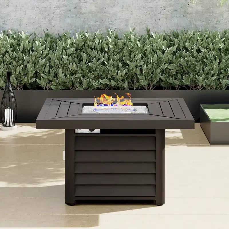 Corvus Trey 13-piece Woven Wicker Sectional Patio Furniture Set with Fire Table