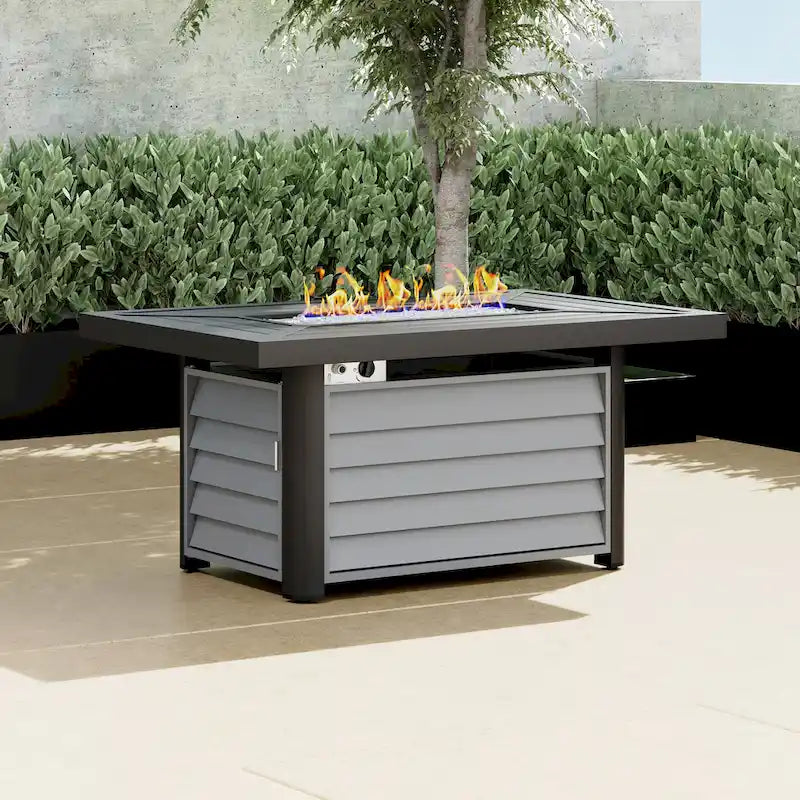 Corvus Trey 13-piece Woven Wicker Sectional Patio Furniture Set with Fire Table