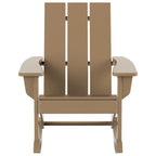 Polytrends Shoreside Modern Eco-Friendly All Weather Poly Adirondack Rocking Chair