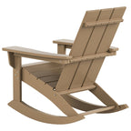Polytrends Shoreside Modern Eco-Friendly All Weather Poly Adirondack Rocking Chair