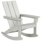 Polytrends Shoreside Modern Eco-Friendly All Weather Poly Adirondack Rocking Chair