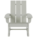 Polytrends Shoreside Modern Eco-Friendly All Weather Poly Adirondack Rocking Chair