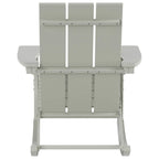 Polytrends Shoreside Modern Eco-Friendly All Weather Poly Adirondack Rocking Chair