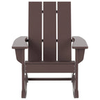Polytrends Shoreside Modern Eco-Friendly All Weather Poly Adirondack Rocking Chair