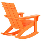 Polytrends Shoreside Modern Eco-Friendly All Weather Poly Adirondack Rocking Chair