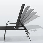 Pellebant 2/4PCS Outdoor Adjustable Patio Chaise Lounge Chairs