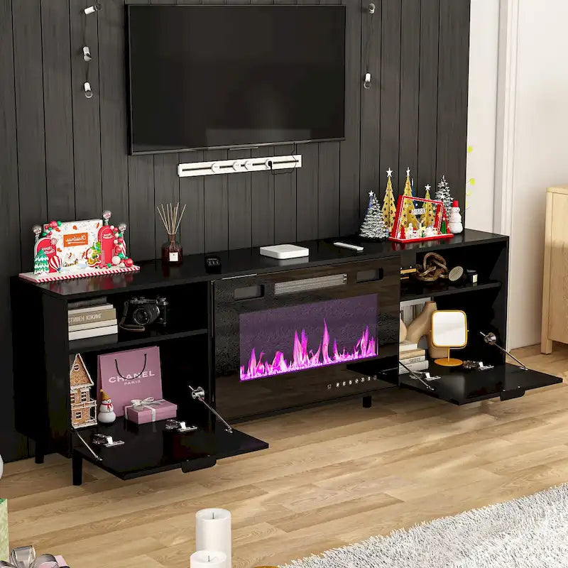 Fireplace TV Stand Electric Fireplace TV Console w/Remote Control