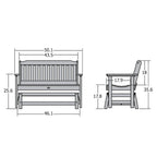 HIGHWOOD Lehigh Garden Glider Bench