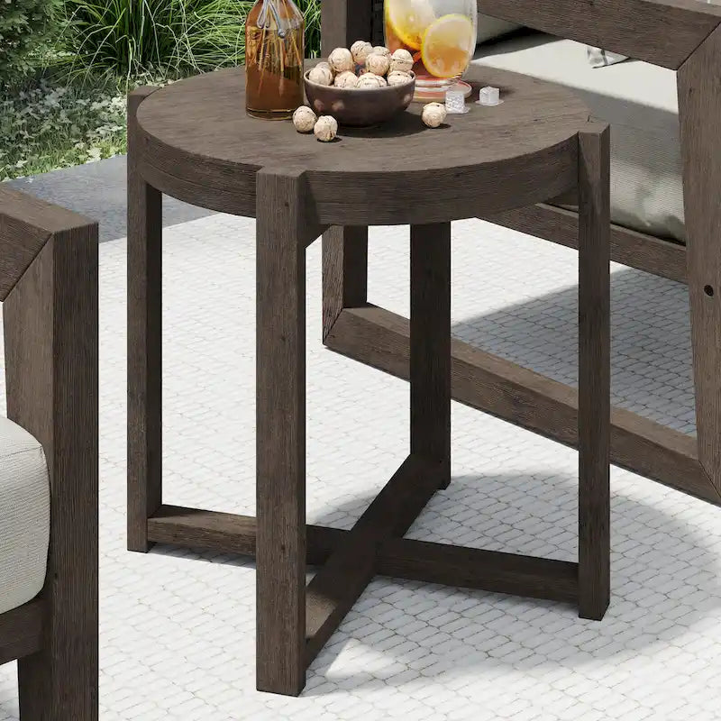 Corvus Augusta 3-piece Outdoor Chat Set with Sunbrella Pillows